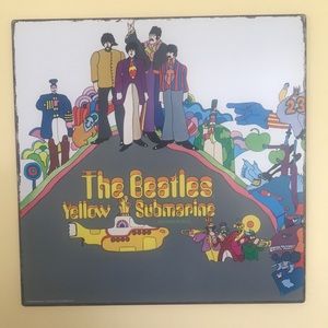 The Beatles metal sign